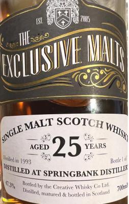 Springbank 1995 CWC Exclusive Malts 47.3% 700ml