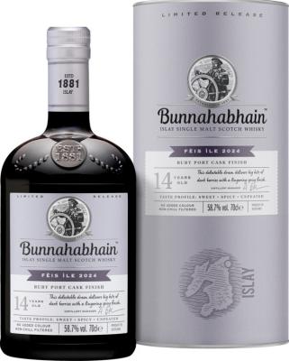 Bunnahabhain 14yo Feis Ile Edition 2024 Feis Ile 2024 58.7% 700ml