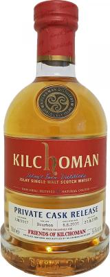Kilchoman 2007 Private Cask Release Bourbon 128/2007 56.4% 700ml