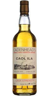 Caol Ila 1978 CA Distillery Label 64.7% 700ml