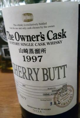 Yamazaki 1997 The Owner's Cask Sherry Butt BX 70277 61% 700ml