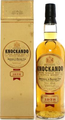 Knockando 1978 by Justerini & Brooks Ltd Weltmarken Import Wiesbaden 43% 700ml