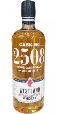 Westland Cask #2508 Pilsen Ex-Heaven Hill Bourbon Barrel 59.8% 750ml