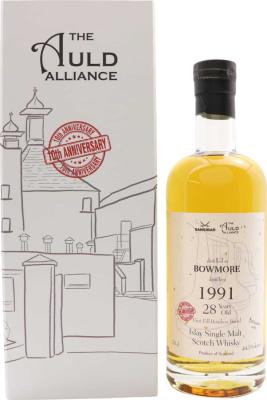 Bowmore 1991 Sb 10th Anniversary 28yo First Fill Bourbon Barrel 44.1% 700ml