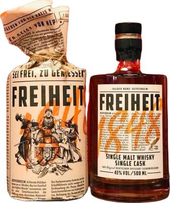 Freiheit 1848 Single Malt Whisky Single Cask Eichenfass aus dem Spessart 43% 500ml