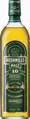 Bushmills 10yo Single Malt Irish Whisky Bourbon and Sherry Cask 43% 750ml