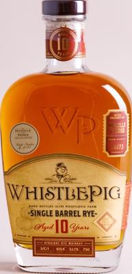 WhistlePig 10yo Single Barrel #96073 Nickolls & Perks 52.7% 750ml