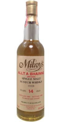 Allt-A-Bhainne 1981 Soh 374 55.9% 700ml