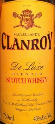 McClelland's Clanroy 40% 750ml