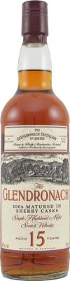 Glendronach 15yo 100% Matured in Sherry Casks 40% 700ml
