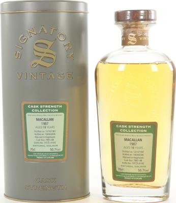 Macallan 1987 SV Cask Strength Collection Hogsheads 7987 + 88 50.7% 700ml