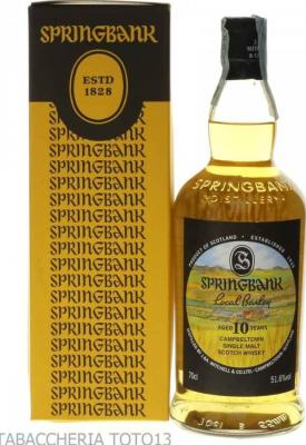 Springbank 10yo Local Barley 100% Bourbon 51.6% 700ml