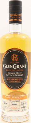 Glen Grant 2003 Distillery Exclusive Ex-Islay Cask #59983 57.6% 500ml