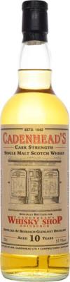 BenRiach 2010 CA Cadenhead's Whisky Shop Edinburgh Cognac 57.1% 700ml