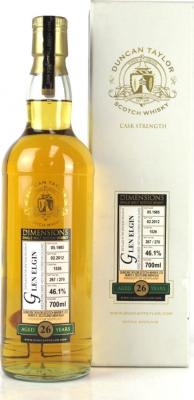 Glen Elgin 1985 DT Dimensions 26yo Ex-Bourbon Cask #1526 46.1% 700ml