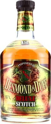 Desmond & Duff 12yo Deluxe Blended Scotch Whisky H.-J.Bewarder Plon 40% 700ml