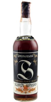 Springbank 10yo 100% Pure Malt Tappo Sughero 59% 750ml