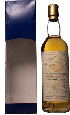 Springbank 1993 DT Burnt Araig #487 Channg Ruey 58.7% 700ml