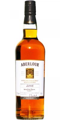 Aberlour 2008 White Oak Casks Quercus Alba Pernod Creteil 40% 700ml