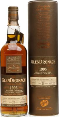 Glendronach 1995 Single Cask Pedro Ximenez Sherry Puncheon #4074 UK Exclusive 52.8% 700ml