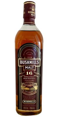 Bushmills 16yo Three Woods American Oak Oloroso Sherry Port Pipe 40% 700ml