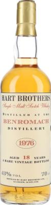 Benromach 1976 HB a Rare Vintage Bottling 43% 700ml