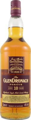 Glendronach 10yo Forgue Oloroso & Pedro Ximenez Travel Retail 43% 1000ml