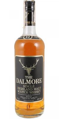 Dalmore 12yo Black Label Single Highland Malt Imported by Empresa das aguas A.M.C. Vide S.A.R.L. Portugal 43% 750ml