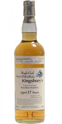 Macallan 1991 Kb Single Cask Hogshead 62009 46% 700ml