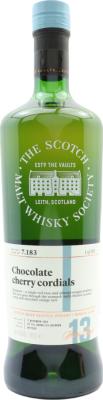 Longmorn 2003 SMWS 7.183 Chocolate cherry cordials 1st Fill Ex-Bourbon Barrel 59.3% 700ml