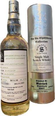 Mortlach 2007 SV The Un-Chillfiltered Collection 12yo Sherry Hogshead #304893 Gall & Gall 46% 700ml
