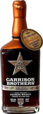 Garrison Brothers Guadalupe Texas Straight Bourbon Whisky Finished in Port 53.5% 700ml