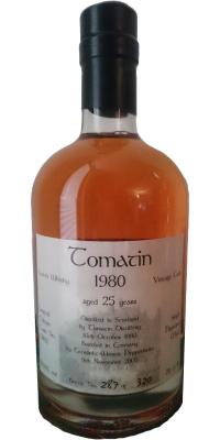 Tomatin 1980 GW Vintage Cask #13462 56.6% 700ml