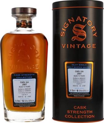 Caol Ila 2007 SV Cask Strength Collection 1st Fill Oloroso Sherry Butt 58.4% 700ml