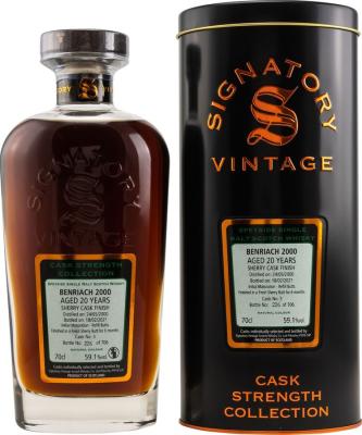 BenRiach 2000 SV Cask Strength Collection 20yo #3 59.1% 700ml