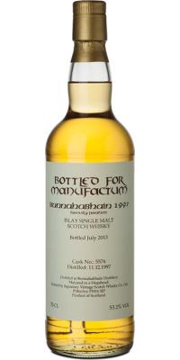 Bunnahabhain 1997 SV Heavily Peated #5576 Manufactum 53.2% 700ml