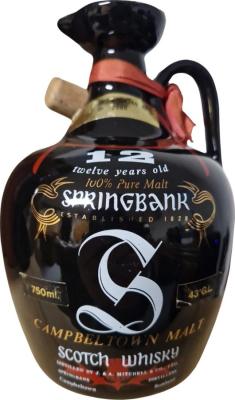 Springbank 12yo Black Ceramic Jug Japan 43% 750ml