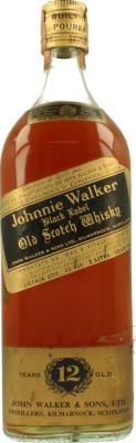 Johnnie Walker Black Label Old Scotch Whisky Wax & Vitale S.p.A. Genova 40% 2000ml