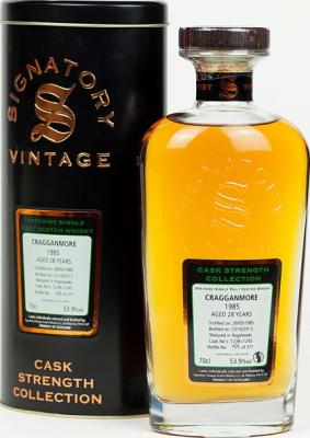 Cragganmore 1985 SV Cask Strength Collection 1239 + 1245 53.9% 700ml
