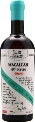 Macallan 1937 1938 1940 Vatting Bottled for Charity 44.3% 700ml