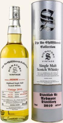 Ardmore 2010 SV The Un-Chillfiltered Collection Bourbon Barrel Cask # 800994 + 800995 + 800997 46% 700ml