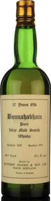 Bunnahabhain 1947 MG&S Pure Islay Malt Scotch Whisky 51.7% 750ml