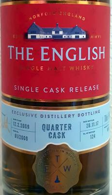 The English Whisky 2009 54.7% 700ml