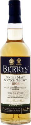 Glen Keith 1993 BR Berrys #97100 53.8% 700ml