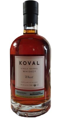 Koval Single Barrel Wheat Bourbon #1012 Shinanoya Milwaukee's Club 55% 700ml