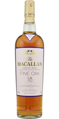 Macallan 18yo Bourbon and Sherry Casks 43% 700ml