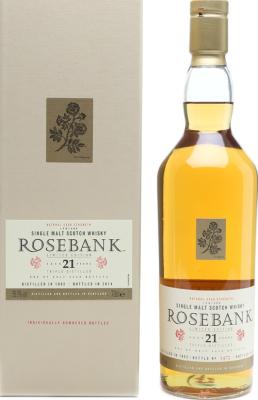 Rosebank 1992 Diageo Special Releases 2014 21yo Refill American Oak 55.3% 700ml