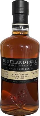 Highland Park 2006 Single Cask Series 1st Fill American Oak Sherry Hogshead Nickolls & Perks 62.8% 700ml