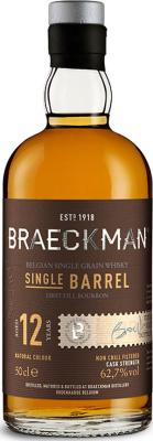 Braeckman Distillers 2007 Single Barrel Cask Strength #97 62.7% 500ml
