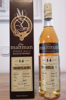 Mortlach 1998 MBl The Maltman Bourbon Cask #11007 46% 700ml